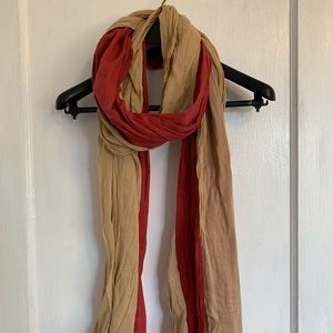 Diesel black gold color block scarf